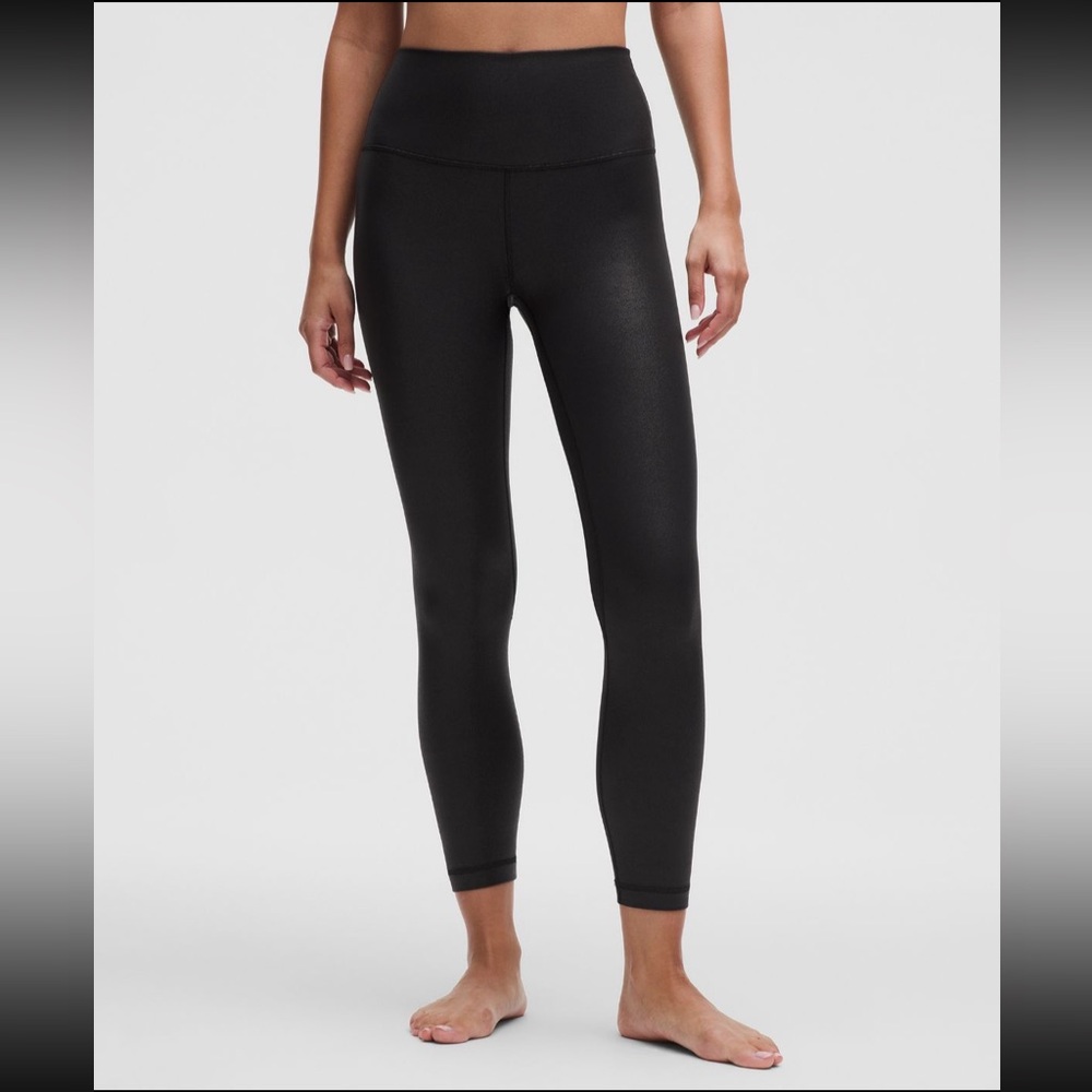 Lululemon | Align High-Rise Leggings 25” | Radiate Foil Radiant Black | Size 10